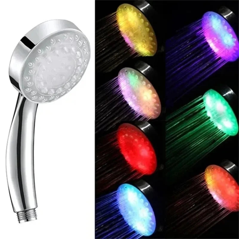 HydroGlow LED Shower Head – High Pressure, Temperature Color-Changing